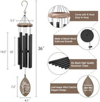 Personalized Memorial Wind Chime, Funeral Wind Chimes Sympathy, Sympathy Mourning Wind Chimes, Customized Wind Chime Gifts for the Loss of A Loved One, Friends and Colleagues - Image 3
