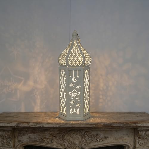 Moroccans Lanterned Decorative,Golden Metal Candle Holder for Hanging Tabletop,Outdoor Indoor Halloween Ramadans Decors - Image 7