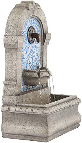 Manhasset 30 1/4" High Stone and Blue Outdoor Floor Large Fountain - Image 6