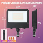 kadision RGBCW LED Flood Light, Smart App/Voice/Remote Control, 4 Pack - Image 6