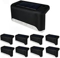 Solar Step Lights, 1 LED Solar Stair Lights, Waterproof, Ideal Outdoor Lights for Step Stair Deck Fence Patio Patio Pathway, Colorful, 8 Pack by LxcomLighting