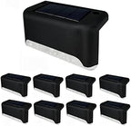 Solar Step Lights, 1 LED Solar Stair Lights, Waterproof, Ideal Outdoor Lights for Step Stair Deck Fence Patio Patio Pathway, Colorful, 8 Pack by LxcomLighting
