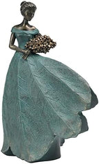 Guichifun Fairy Statue Leaf Angel Girls 7.5 x 4.5 x 11.5 Inch by Guichifun
