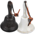 2pcs Cast Iron Handheld Bell Vintage Hand Shaking Bell Xmas by Zerodeko