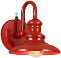 LONEDRUID Dusk to Dawn Sensor Outdoor Gooseneck Barn Light Fixture Red by LONEDRUID
