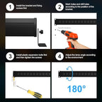RGBCW Wall Washer Lights, 180W Stage Wash Light Bar Smart APP & Remote Control, Group, Memory,Timing, Music Sync Function, Color Changing Linear Wash Light for Stage Birthday Party Wedding - Image 7