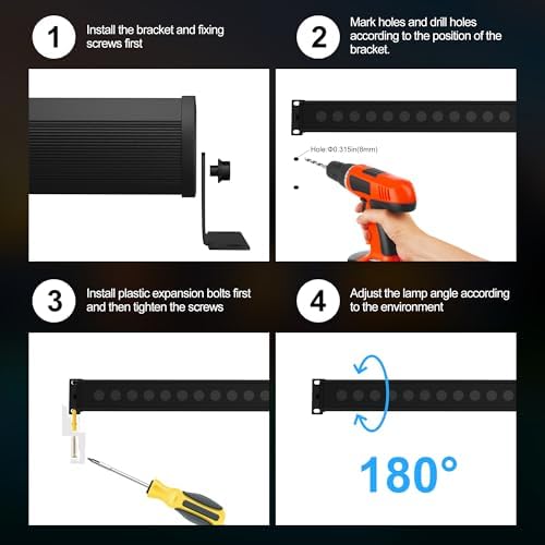 RGBCW Wall Washer Lights, 180W Stage Wash Light Bar Smart APP & Remote Control, Group, Memory,Timing, Music Sync Function, Color Changing Linear Wash Light for Stage Birthday Party Wedding - Image 7