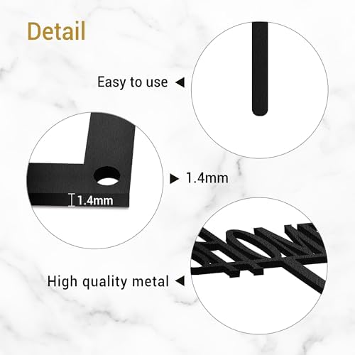 Metal Home Sign Garden Stake Decorative, Black Powder-Coated Finish Design Silhouette Statues for Yard Art, Outside, Patio, Outdoor Decor, Garden Decorations, Lawn Ornaments - 16" Black - Image 7