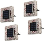 Decorative Solar Ground Lamp with LED Disk Garden Light for Outdoor Pathway Lighting LED Disk Pathway Lamp - Image 4