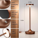 2 Pack Rechargeable Cordless Table Lamps 6000mAh LED Battery Table Light - Image 5