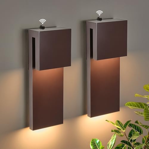 Tarentlight Outdoor Light Fixtures Wall Mount Set of Two, Dusk to Dawn Patio Wall Lamp, Bronze Exterior Lighting Fixtures for Porch, Patio, Backyard, Garage - Waterproof Front Porch Lights by TarentlightOutdoorLighting
