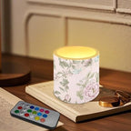 4 Pack Pink Flower Flameless Candles with 18-Key Remote Battery Operated Candles with Color Changing Timer Control LED Pillar Tea Lights for Patio Porch Banquet Home Decoration - Image 2
