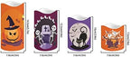 Halloween Halloween Flameless Flickering LED Candles Battery Operated, Set of 4 Real Wax Pillar Candles with Pumpkin Decals,Witch - Image 2