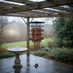 Outdoor Hanging Wind Chime Tube Wind Chime Balcony Chime Garden Bell with Layered Ornamental Design for Suitable for Porch Patio entryway Courtyard Outdoor Living Areas - Image 2