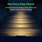 GKOLED 6-Pack Low Voltage LED Linear Step Lights, Black, 2700K - Image 5