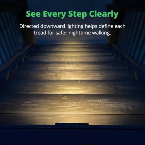 GKOLED 6-Pack Low Voltage LED Linear Step Lights, Black, 2700K - Image 5
