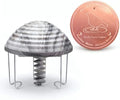 Bird Bath Water Agitator with Round 99.99% Pure Copper Disk, Battery Powered Bird Bath Circulator, Quiet Waterproof Mover Keeps Water Fresh for All Season Use (Gray Rock) by Chitidr