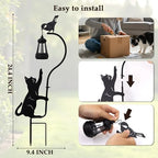 Black Cat Stake Garden Solar Lights Decorative, Woman Gifts For Birthday, Lawn Ornament Lights Solar Powered Stakes Outdoor Waterproof Garden Statue, Mothers Day Gifts Front Porch Patio Outdoor Decor - Image 7