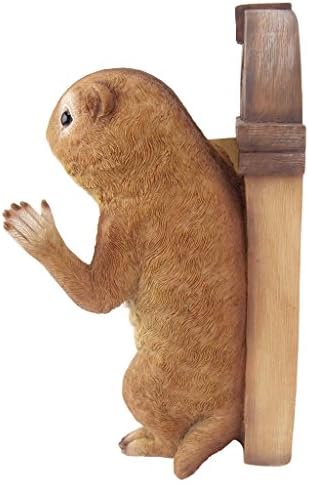 Design Toscano QM2673800 Garden Greetings Squirrel Welcome Tree House Door Sculpture,Full Color - Image 3