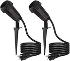 EDISHINE 120V Halloween Spotlights Outdoor Waterproof with 6FT Cord, 2 Pack by EDISHINE