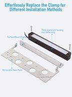 LEONLITE 8-Pack RGBCW 7 Inch LED Hardscape Lighting, Color Changing - Image 4