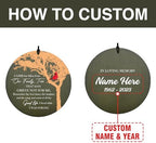 Personalized Cardinal Sympathy Gifts Wind Chimes Outdoor - Image 2