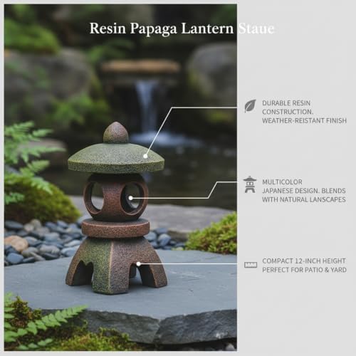 Resin Pagoda Lantern, 1 PC - Image 5
