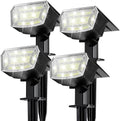TECKNET Solar Spot Lights Outdoor Waterproof, 59 LEDs, Cool White, 4 Pack by Tecknet