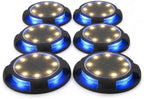 Ground Lights, 12LED Solar Power Disk Light Outdoor Garden(Warm Side-Warm) - Image 2