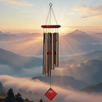 Woodstock Chimes Pluto Wind Chime for Outside 27" Bronze Small, Light Airy Sound for Outdoor Garden, Patio, Porch Decor, Encore Collection DCB27 - Image 2