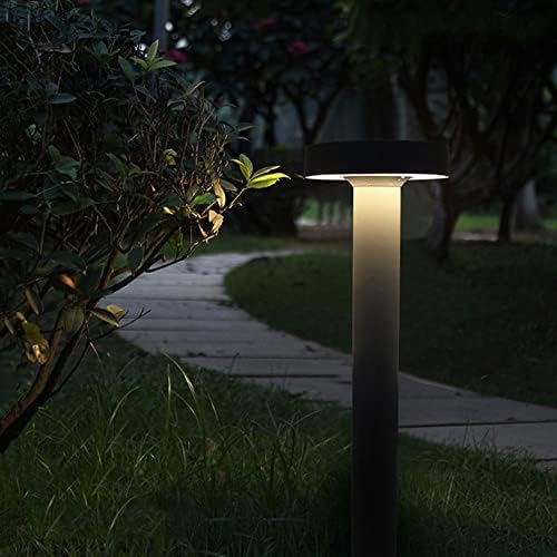 LED Bollard Light IP65 Waterproof Outdoor Driveway Walkway Pillar Lamp Yard Garden Lawn Post Lights Fixture 24in Pole Light Simple Modern Column Lamps Black Landscape Pathway Lights - Image 7