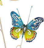 Deco 79 Metal Butterfly Home Wall Decor Indoor Outdoor Wall Sculpture, Wall Art 10" x 3" x 39", Multi Colored - Image 2