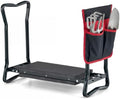 GIANTEX Garden Kneeler & Seat, Heavy-Duty Garden Bench, Black with 1 Bag by Giantex