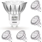 ALIDE GU10 Dimmable Led Bulbs 120V 50W Equivalent 4000K Natural White by ALIDE