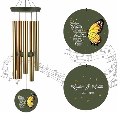 ASTARIN Sympathy Wind Chimes for Loss of Loved Ones Dad Mom, Memorial Wind Chimes Customizable, in Memory of Mother/Father, Remembrance Gifts(Produced in Texas) by Astarin