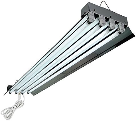 HTGSupply 4-Foot / 4-Tube High-Output T5 Fluorescent Grow Light Fixture, Bulbs Included by HTGSupply