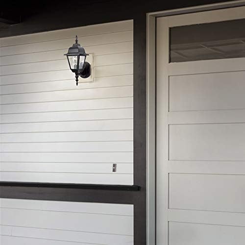 Maple Street 1-Light Outdoor Wall Light with Clear Glass, Wet Rated for Porch, Patio, and Garage – Design House, 507566 - Image 4
