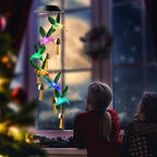 Hummingbird Solar Wind Chimes Outdoor, for All Moms Discover Everything, All for Moms/Women/Grandma/Daughter/Aunt/Friend/Wife/Sister.Gardening Gift,Memorial Gift, Christmas Yard Decor - Image 3