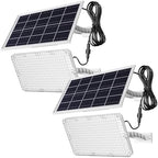 JACKYLED 1000 Lumen 299 LED Solar Dusk to Dawn Light Outdoor Gray 2 Pack by JACKYLED