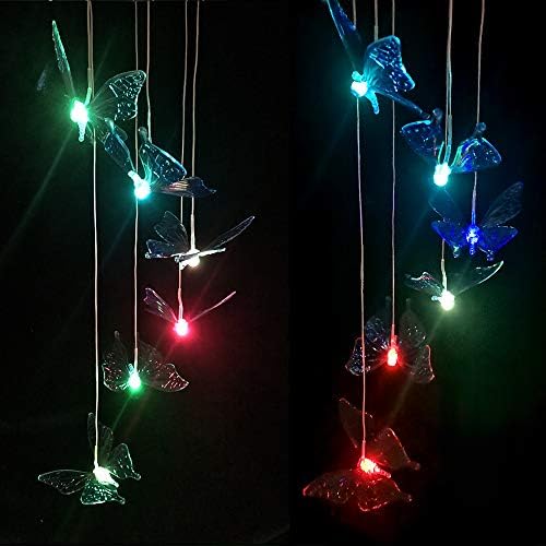 Butterfly Color Changing Solar Wind Chimes Outdoor, for mom, Women,Grandma,Daughter,Aunt,Friend,Wife,Sister.Yard Decor Birthday Gifts,Gardening Gift for Christmas - Image 5