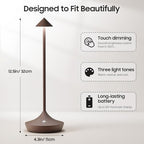 2 Pack Cordless Table Lamp, Rechargeable 6000mAh Battery Table Light - Image 3