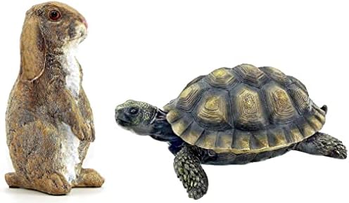 Bellaa Garden Statues and Sculptures Outdoor Patio Lawn Home Decor Figurines Rabbit Turtle by Bellaa