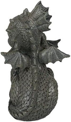 Ebros Gift Mini Fiery Romance Hatchling Dragon Lovers Garden Figurine Faux Stone Resin Finish 4.75" H Dragon Hugs Home Decor Dungeons and Dragons Fantasy Art - Image 4