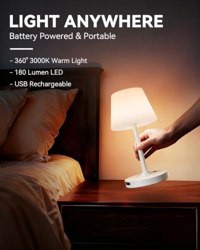 SAIWEYA Outdoor Waterproof Shower Lamp, 5200mAh Rechargeable Bathroom Lamp - Image 3