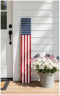 Calloway Mills 118855907 American Flag Porch leaner, 59" x 7.25" - Image 2