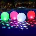 Floating Pool Lights Solar, 15" Inflatable Waterproof Pool Led Glow Balls, Solar Pool Lights that Float,Color Changing Light Up Pool Balls,Float or Hang in Pond Backyard Garden Party Decor(4) by WelcometoCootway