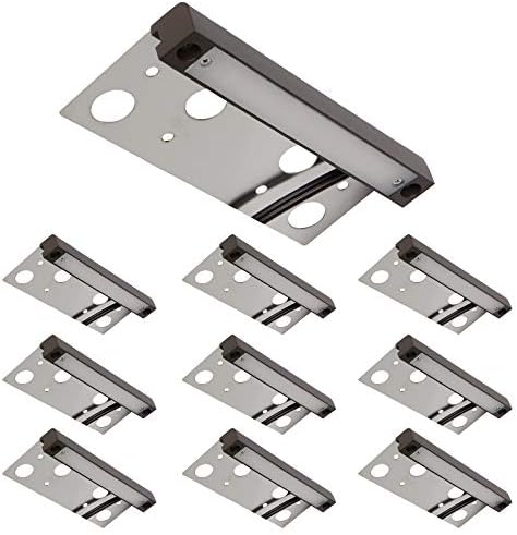 GKOLED 10-Pack Frosted Lens Hardscape Lighting, Retaining Wall Light, 6.8 Inches, Integrated 2700K LED Chips, LED Step Lights, Solid Die-cast Aluminum Housing, Low Voltage 12V AC/DC, UL Listed by GKOLED