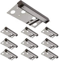 GKOLED 10-Pack Frosted Lens Hardscape Lighting, Retaining Wall Light, 6.8 Inches, Integrated 2700K LED Chips, LED Step Lights, Solid Die-cast Aluminum Housing, Low Voltage 12V AC/DC, UL Listed by GKOLED