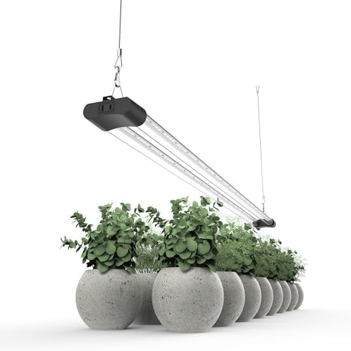 LED Grow Light Full Spectrum Light Linkable 5000K Daylight + 660nm Red Indoor Plant Lighting Fixture (4-Pack 4 FT) - Image 2
