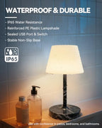 SAIWEYA Outdoor Waterproof Shower Lamp, 5200mAh Rechargeable Bathroom Lamp - Image 2